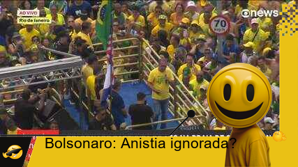 Bolsonaro ignora anistia: 18 mil em Copacabana, mas será que o povo se importa?