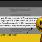Lula: “Queria conversar com Trump, mas ele não quer nem saber!”