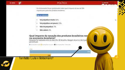 Trump: O Tarifaço é culpa do Lula! Bolsonaro: E eu? Datafolha: Calma, pessoal!