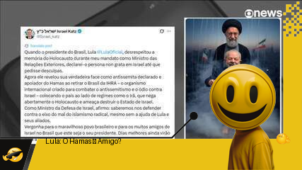 Lula: O Amigo do Hamas? Ministro Israelense Expõe Relações com Irã